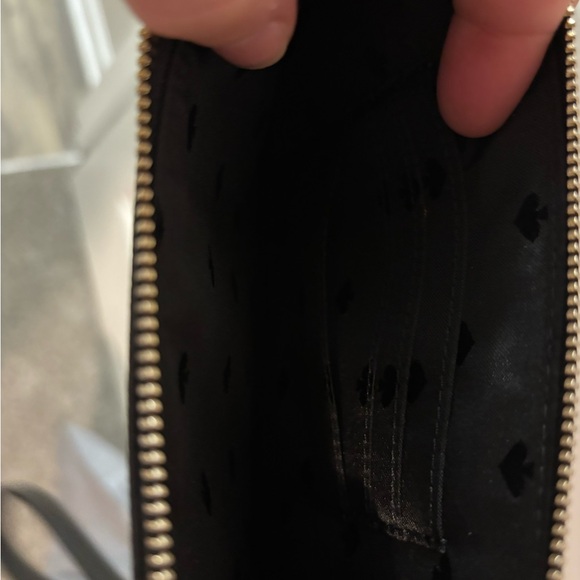 Kate Spade Black Leather Clutch - Picture 2 of 2